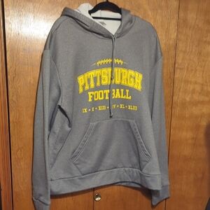 Gray Pittsburgh Football Hoodie